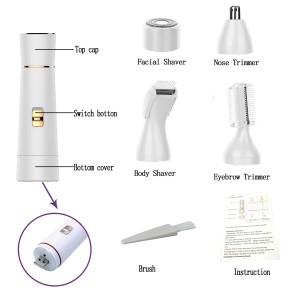 professional electric hair clipper painless hair remover kit