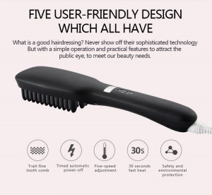 high quailty hair tools hair straightener comb brush