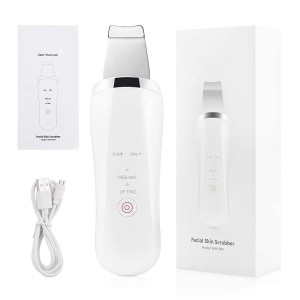 Ultrasonic Vibration Skin Scrubber Electric Facial Cleansing Portable Skin Scrubber