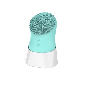 Electric Silicone Waterproof USB Rechargeable Scrub Facial Cleansing Brush